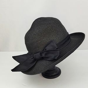 Reiss Carmella Straw Hat Black Size S/M
